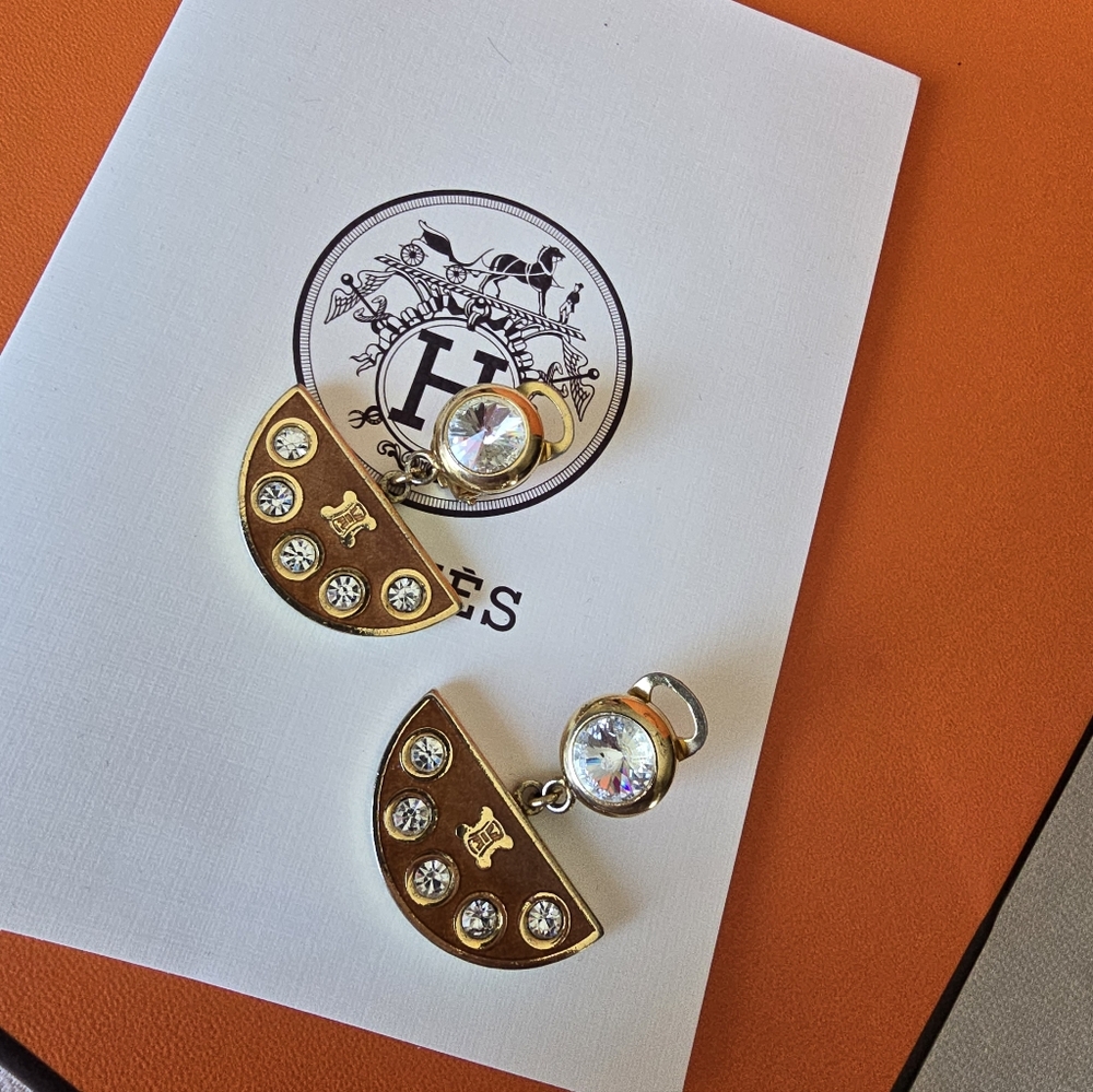 Authentic Celine Clip On Earrings